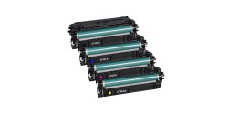 Complete set of 4 Compatible HP-CF360A-361A-362A-363A (508A) Colours  Laser Cartridges